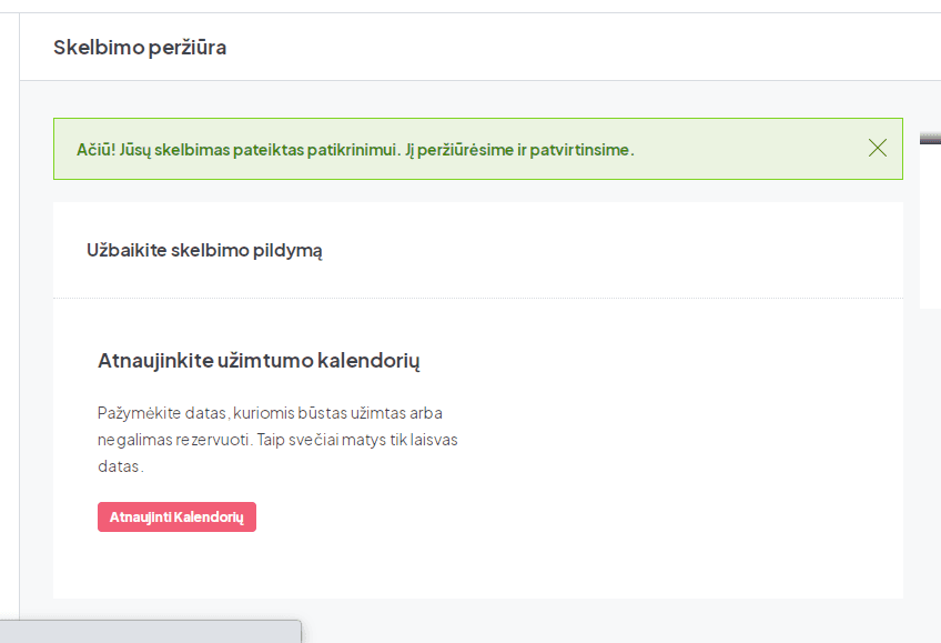Skelbimas pateiktas patikrinimui Pajurys24.lt